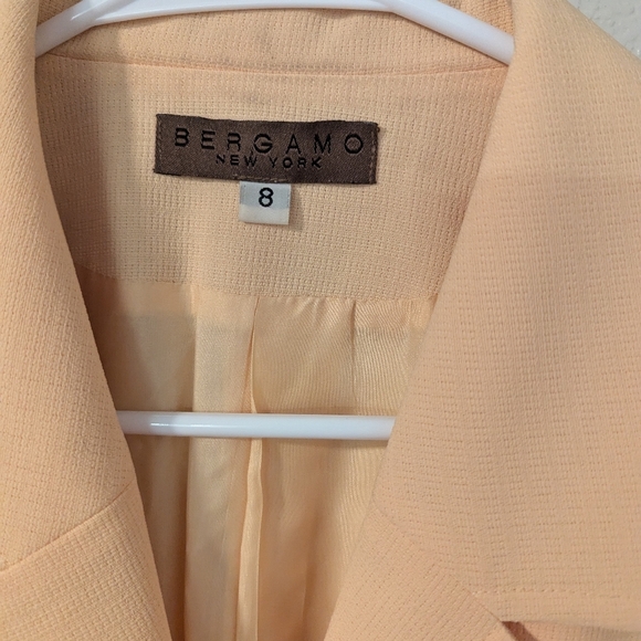 Vintage Bergamo,Butter Yellow Blazer Dress Size 8 - Picture 3 of 3